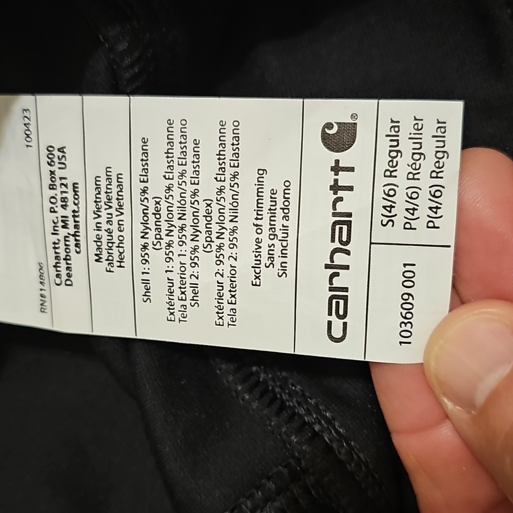 Women's Carhartt Black Leggings NWT - Picture 7 of 9